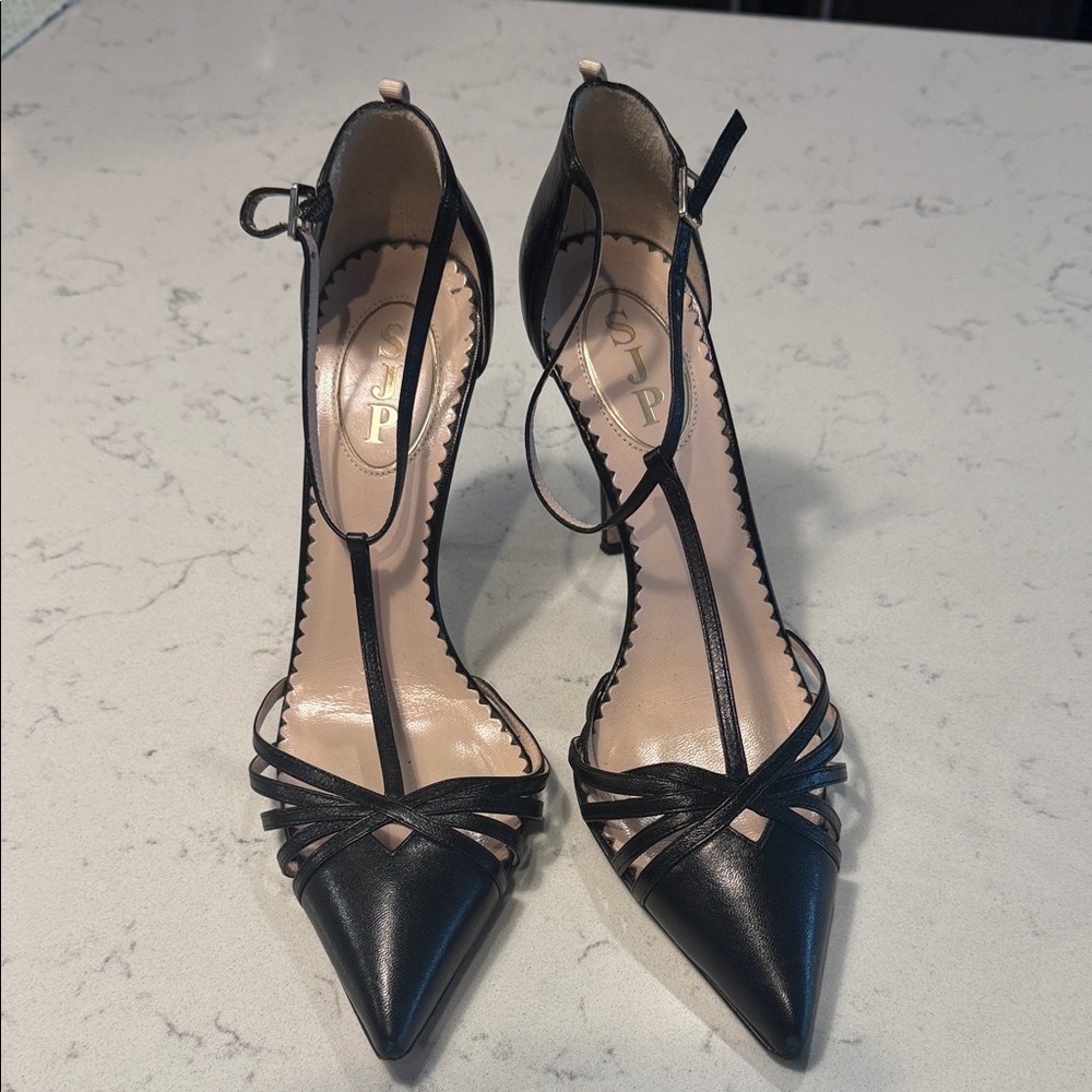 SJP by Sarah Jessica Parker Black Strappy Heels